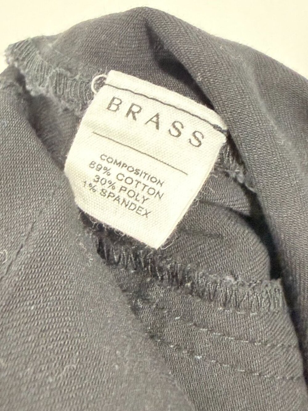 Stretch Flare Brass Black Cotton Blend Bootcut Trouser Pants Size 8 - Picture 5 of 9